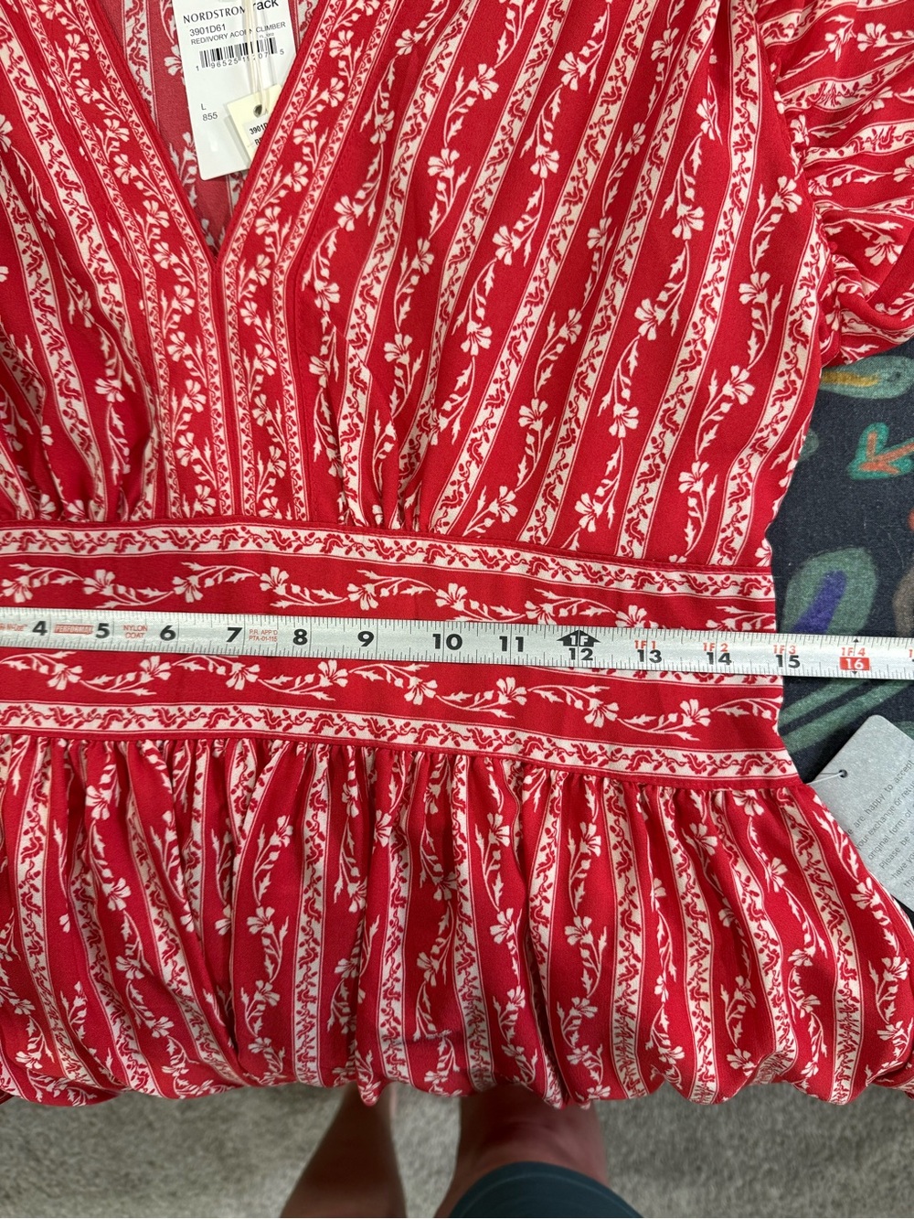 Max Studio Red Floral V-Neck Maxi Dress - Picture 5 of 5